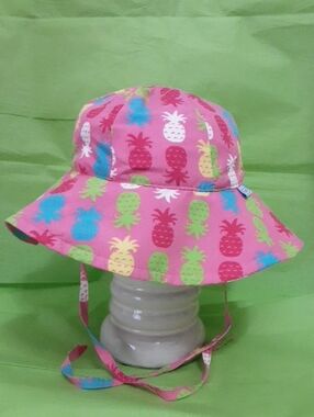 i play. Pink Pineapple Pattern Baby Sun Hat
